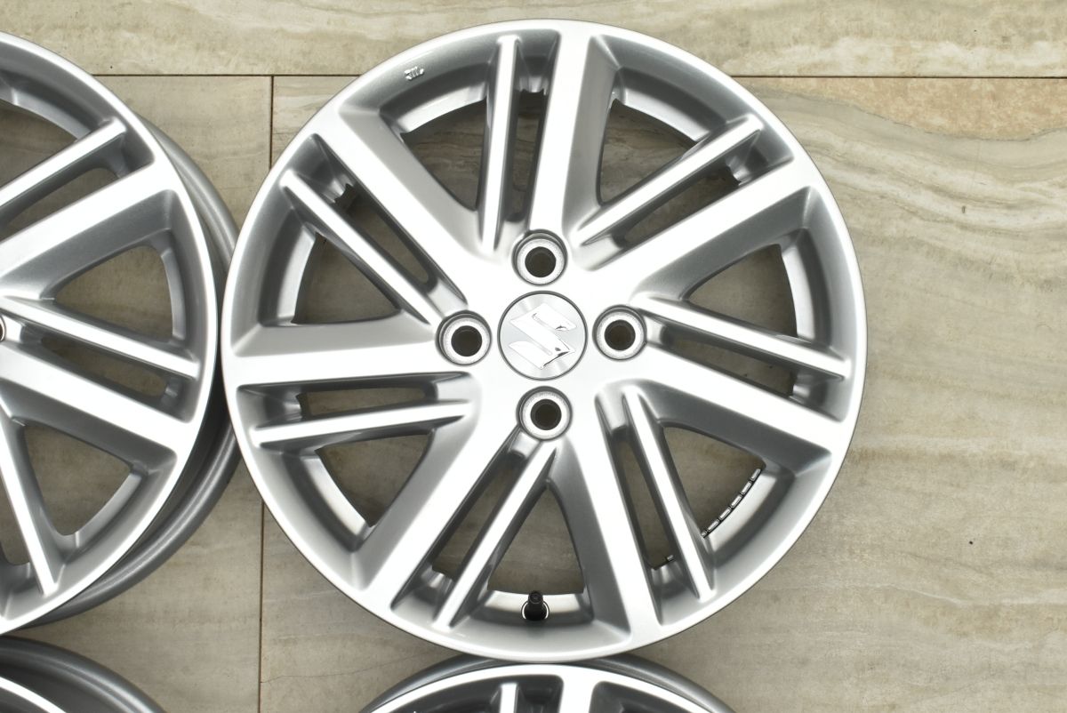 スズキ ソリオ 純正 15インチ 5j オフセット45 4穴 PCD100 4本 DUNLOP 4本SET 会社宛 送料無料 15×4.5J スズキ ソリオバンディット