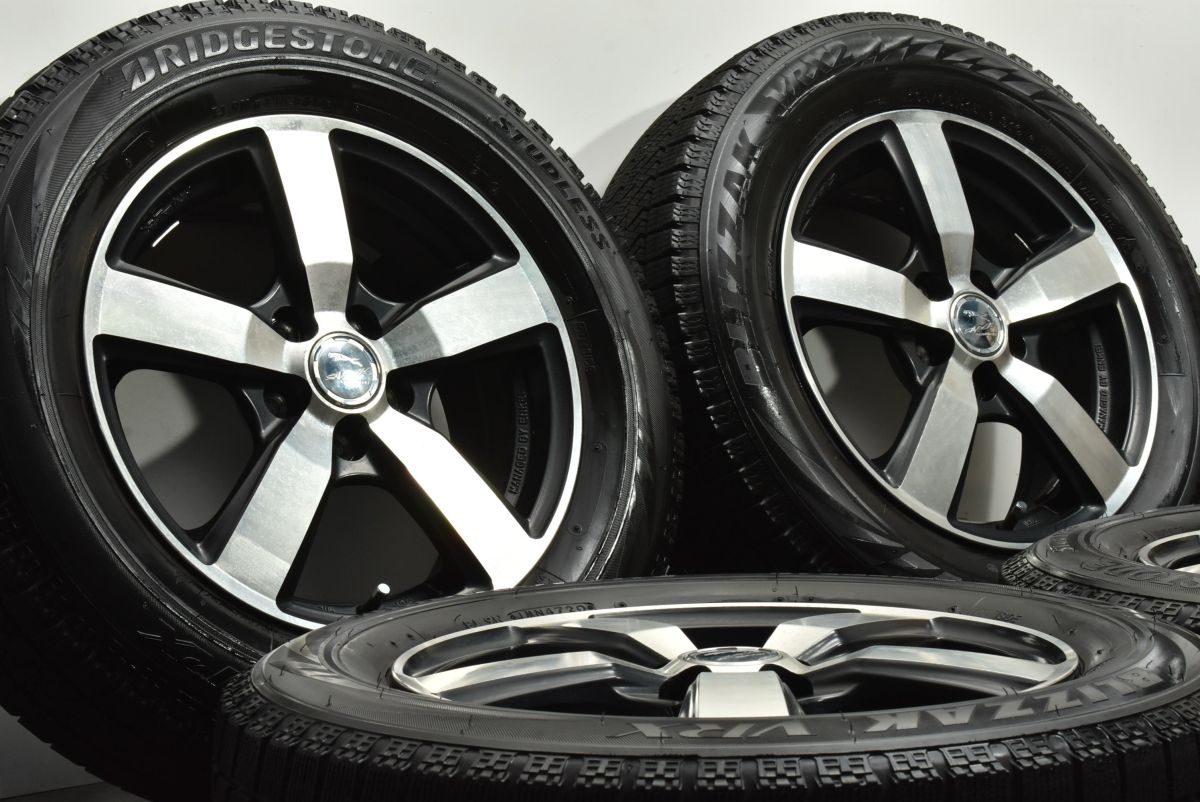 【バリ溝美品】SMACK 15in ブリヂストン ブリザック195/65R15 バリ溝！21年！キレイ！9.5分☆プリウス 等 195/65R15 スタッドレス