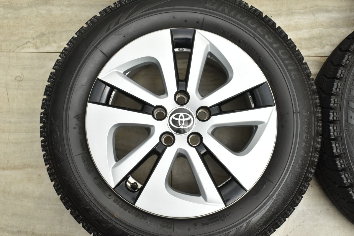  程度良好 トヨタ 50 プリウス 15 in 6 5 J 40 PCD 100 ブリヂストン ブリザックVRX 195 65 R ウィッシュ アリオン 15インチ タイヤ ホイールセット