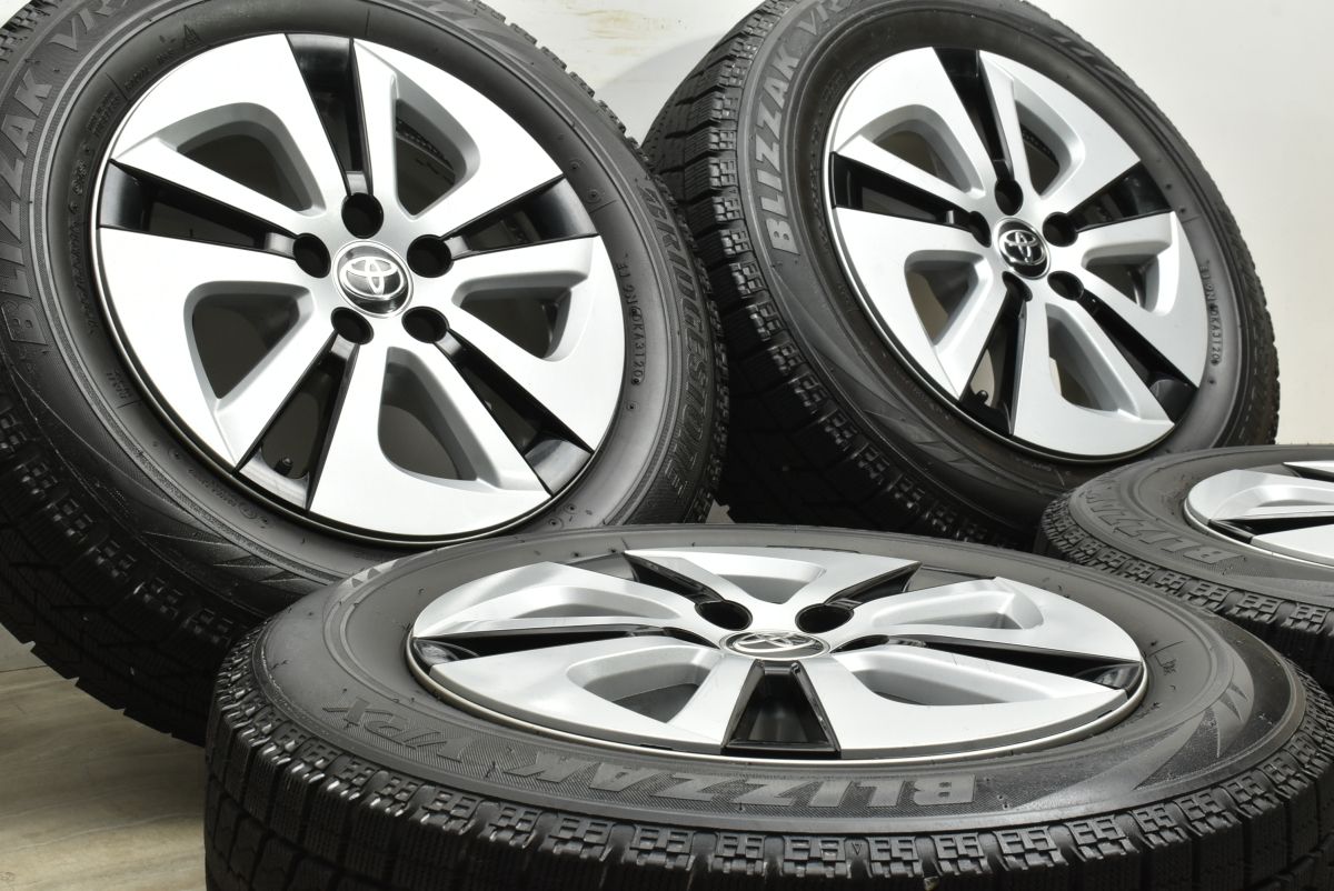 程度良好 トヨタ 50 プリウス 15 in 6 5 J 40 PCD 100 ブリヂストン ブリザックVRX 195 65 R ウィッシュ アリオン