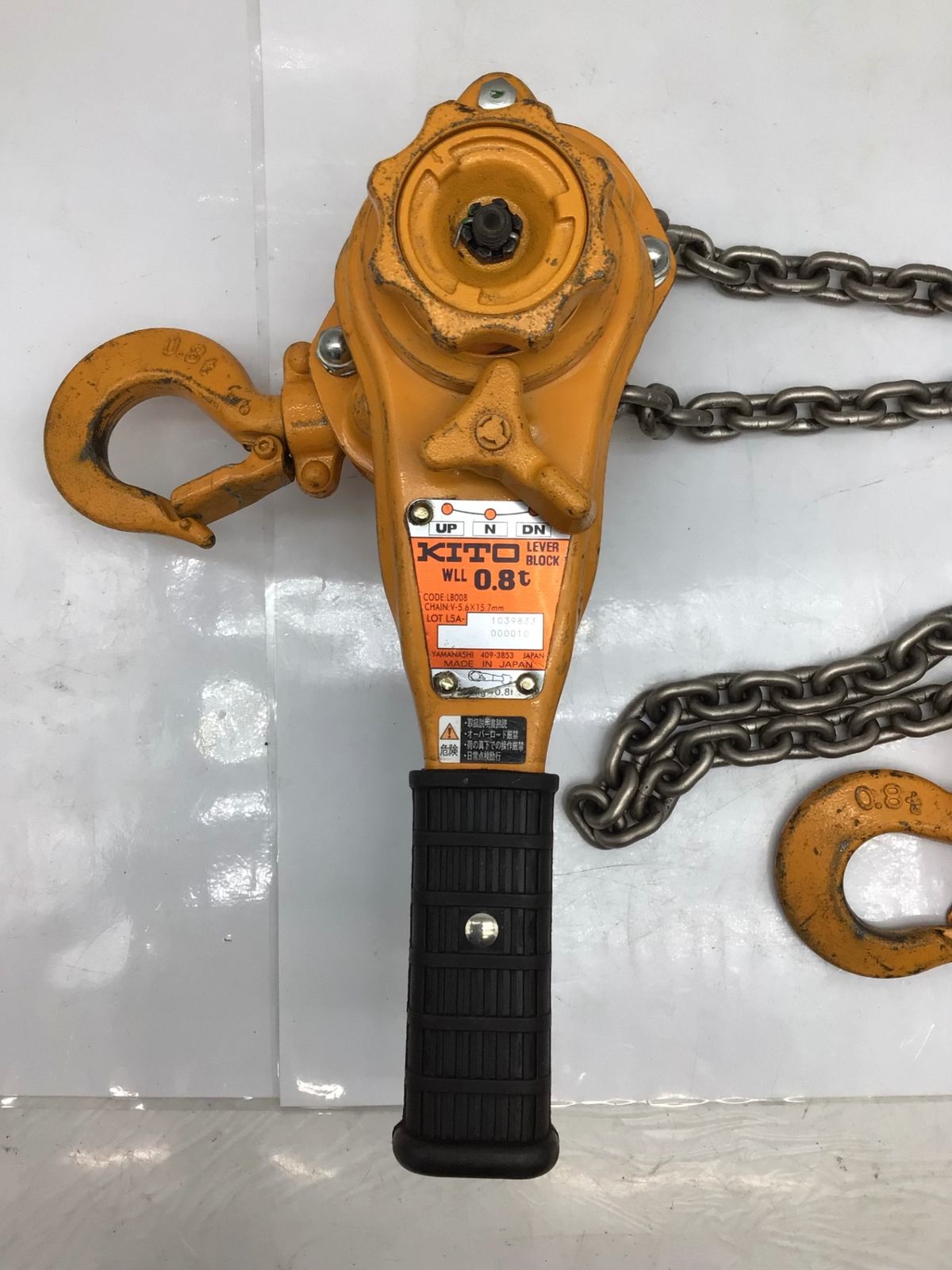 品 KITO キトー 0.8tレバーブロック LB008 ITW0BD3HG0X6 エコツール知立店 M02