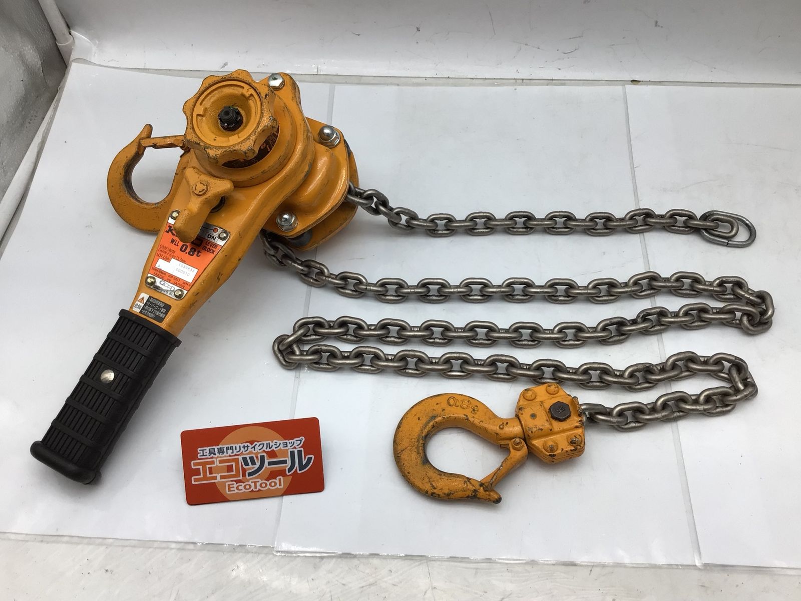 品 KITO キトー 0.8tレバーブロック LB008 ITW0BD3HG0X6 エコツール知立店 M02