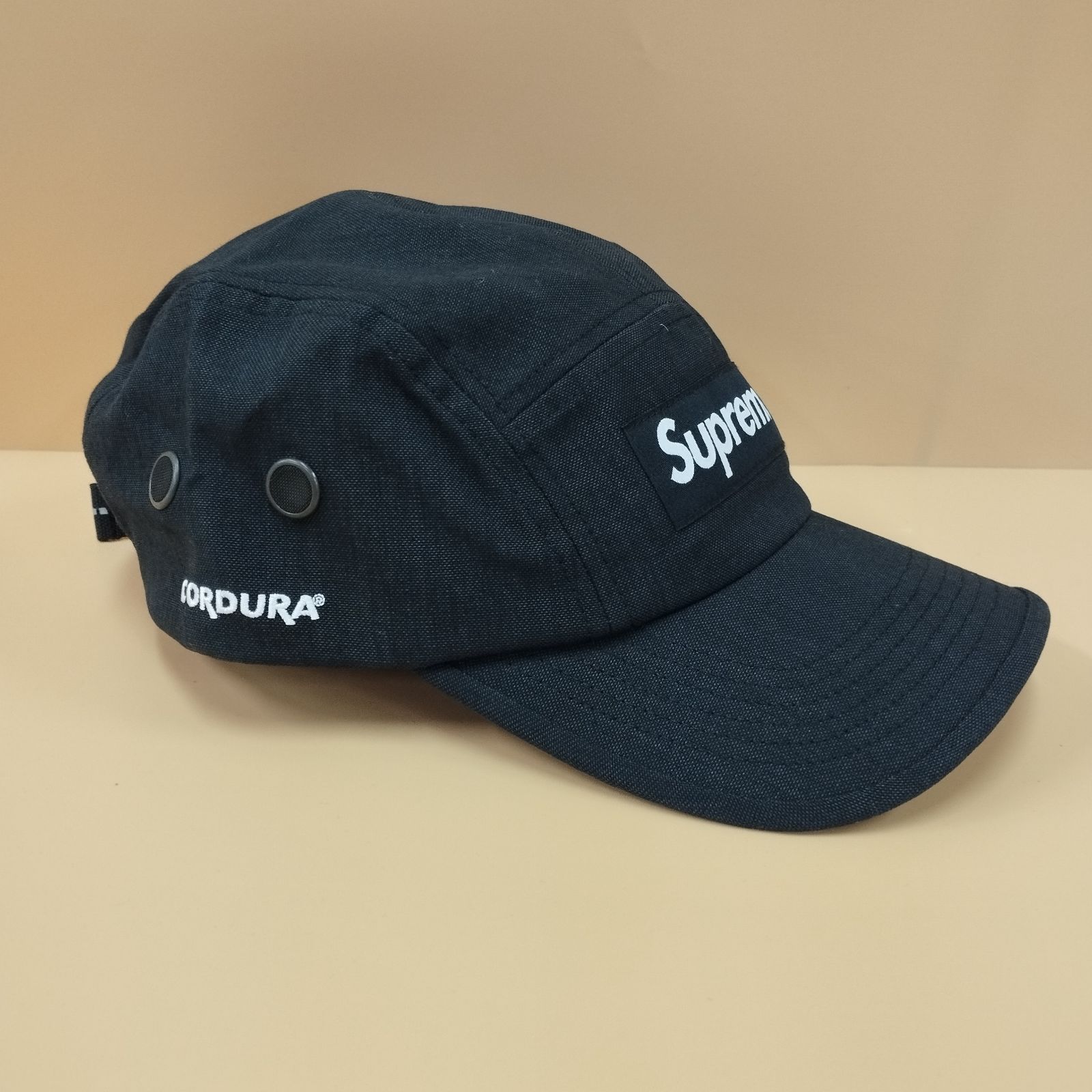 D21745 シュプリーム キャップ Brushed Cordura Camp Cap black 2025 LA ブランド レディース メンズ アメリカ ボックスロゴ