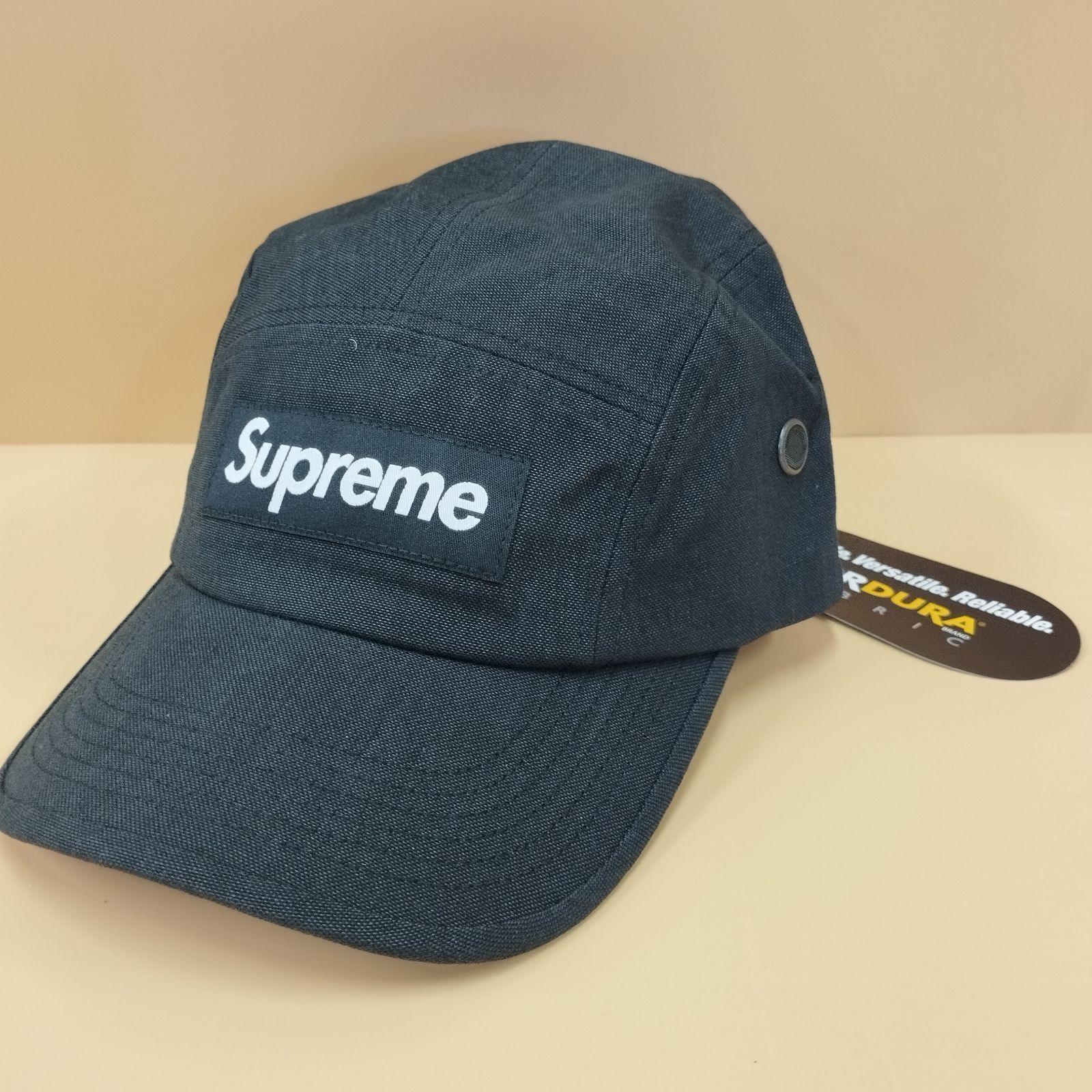 D21745 シュプリーム キャップ Brushed Cordura Camp Cap black 2025 LA ブランド レディース メンズ アメリカ ボックスロゴ