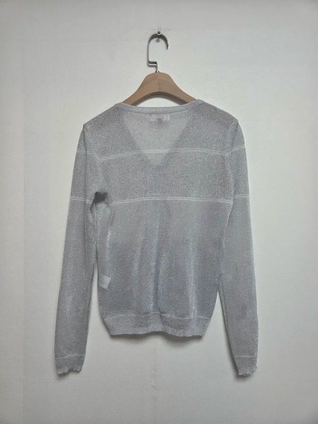 ワック ゴルフ レディース ジップアップ 長袖 ニット シルバー XS