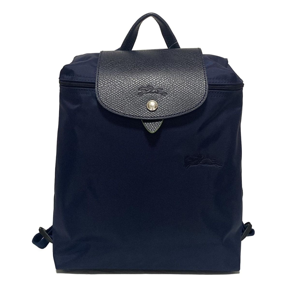 LONGCHAMP ロンシャン リュックサック ル プリアージュネオ ダークネイビー 折りたたみ レザー