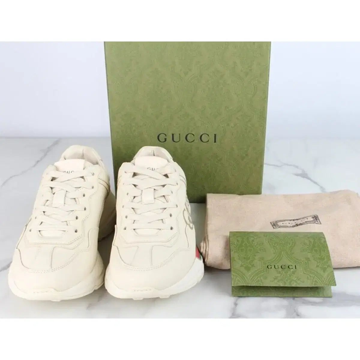 グッチ シェリーラインロゴ ライトン スニーカー 36 230