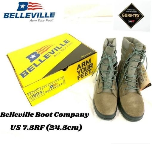 アメリカ軍 Belleville コンバットブーツ 600ST 米軍放出品】新品 Gortexコンバットブーツ Belleville FAFTW US-7.5RF