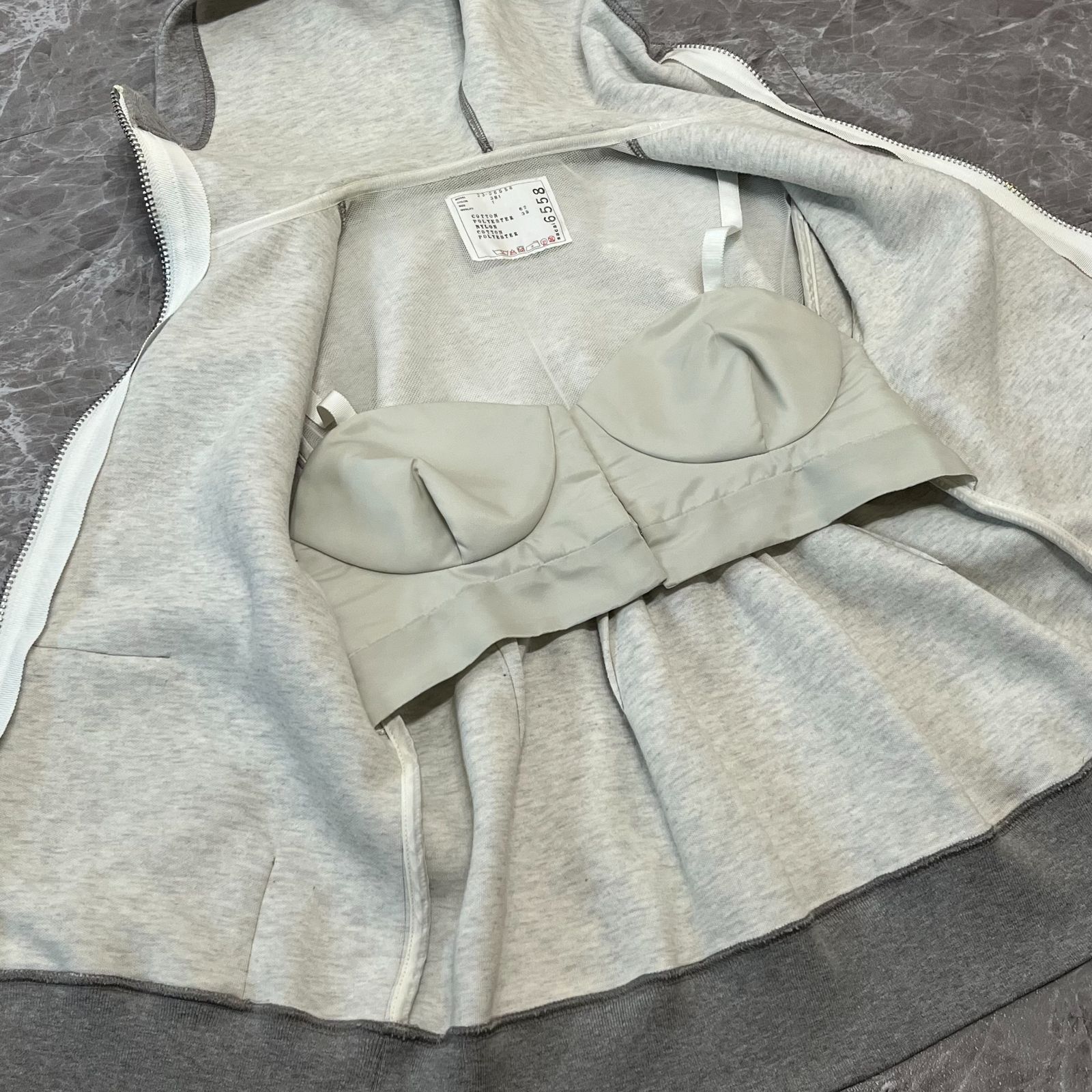 sacai サカイ⚫︎23SS 23-06558 ビスチェドッキングダブルジップ