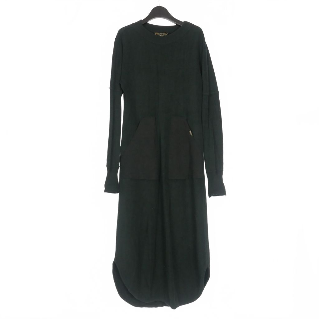 フォトコピュー PHOTOCOPIEU スウェットロングワンピース ドレス 長袖 TU ブラック 黒 MOD 2025DN