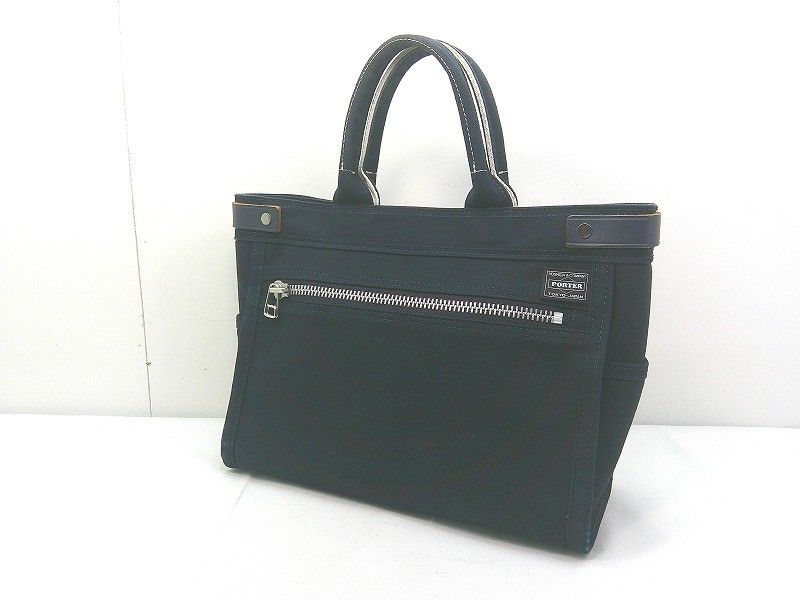 s25g-A720k PORTER GIRL ポーターガール NAKED ネイキッド トートバッグ S 667-19470 ネイビー