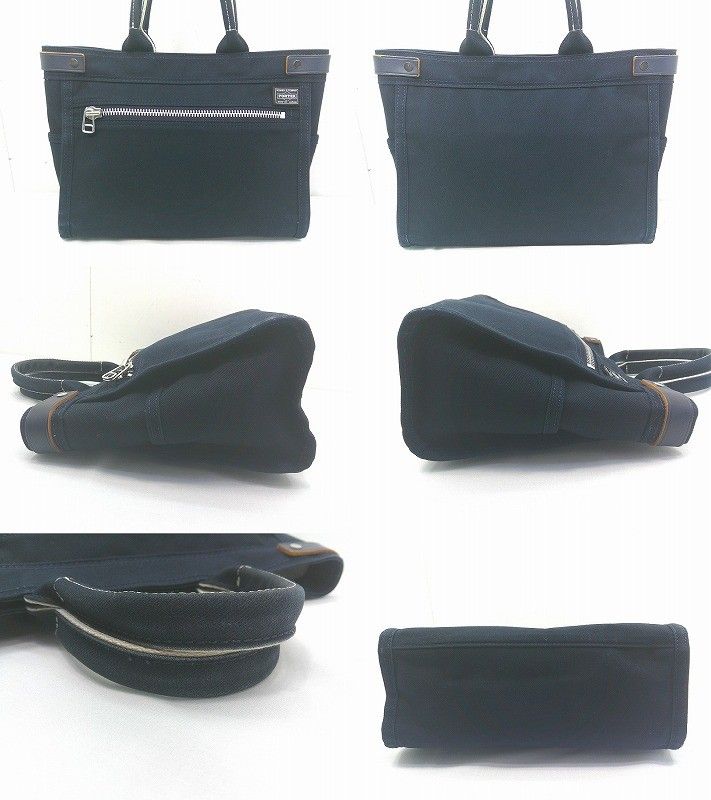 s25g-A720k PORTER GIRL ポーターガール NAKED ネイキッド トートバッグ S 667-19470 ネイビー