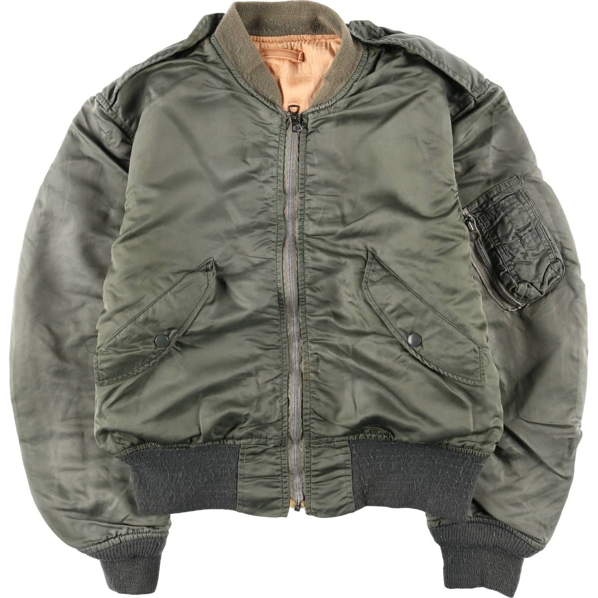 古着 民間品 アルファ ALPHA L-2 Bタイプ ミリタリー フライトジャケット メンズM相当 eaa 595425