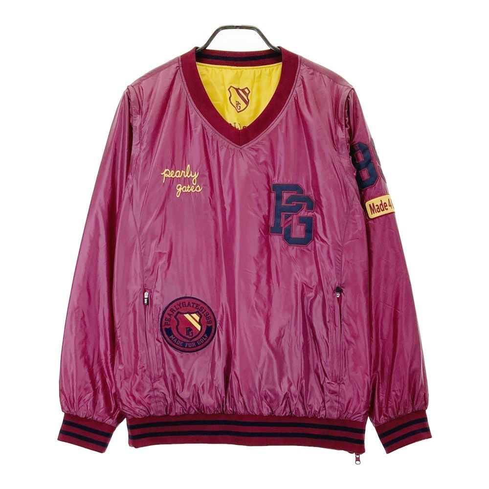 サイズ 7 PEARLY GATES パーリーゲイツ 2WAYリバーシブル 中綿ブルゾン パープル系 240101556354 ゴルフウェア メンズ ストスト