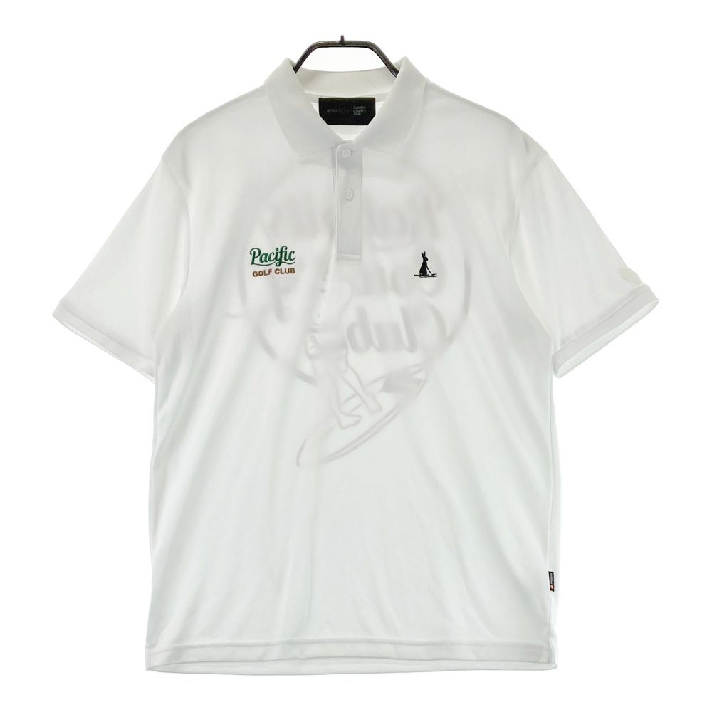 サイズ M FR2 GOLF エフアールツーゴルフ ×PACIFIC GOLF CLUB 半袖ポロシャツ ホワイト系 240101556897 ゴルフウェア メンズ ストスト