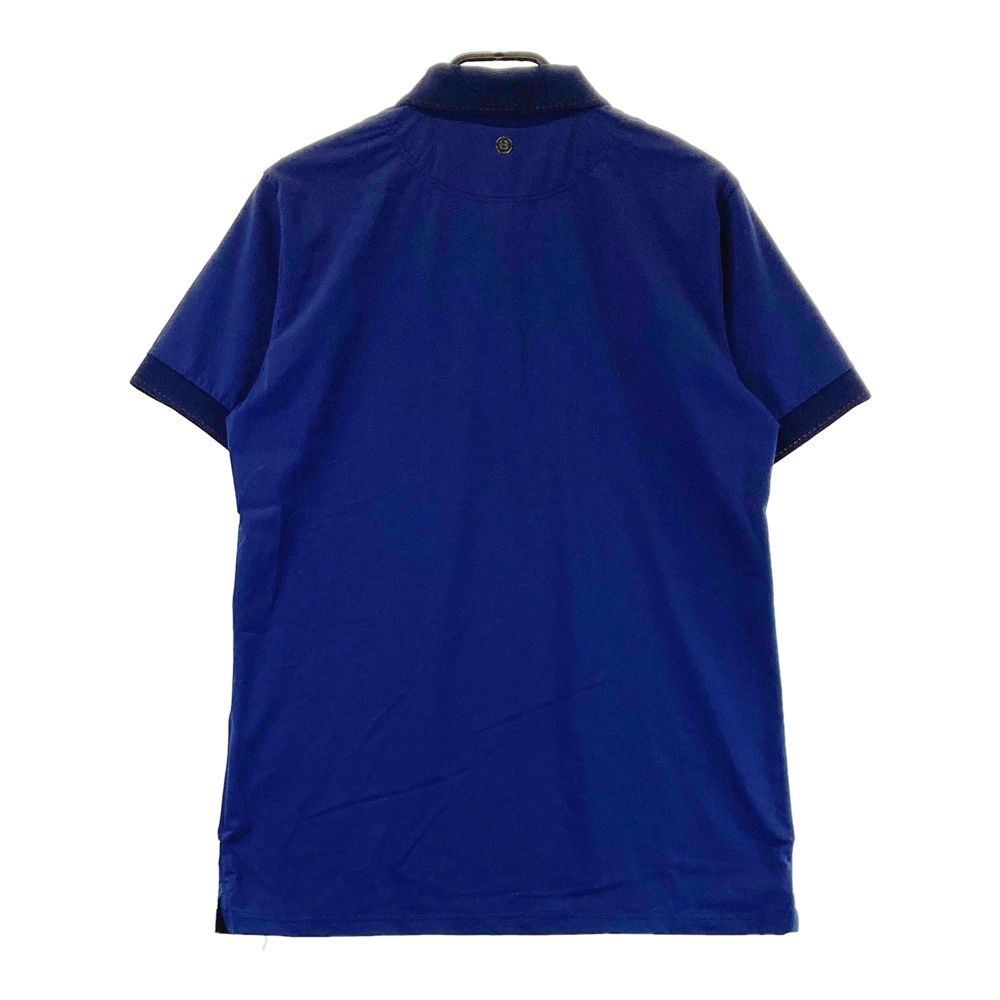 サイズ L GOLF ブリーフィング 半袖ポロシャツ ネイビー系 ゴルフウェア メンズ ストスト