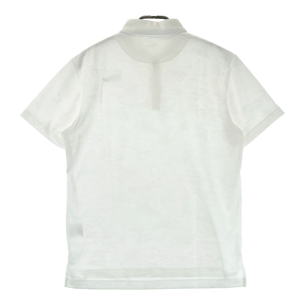 サイズ：LL TITLEIST タイトリスト 半袖ポロシャツ 総柄 ホワイト系