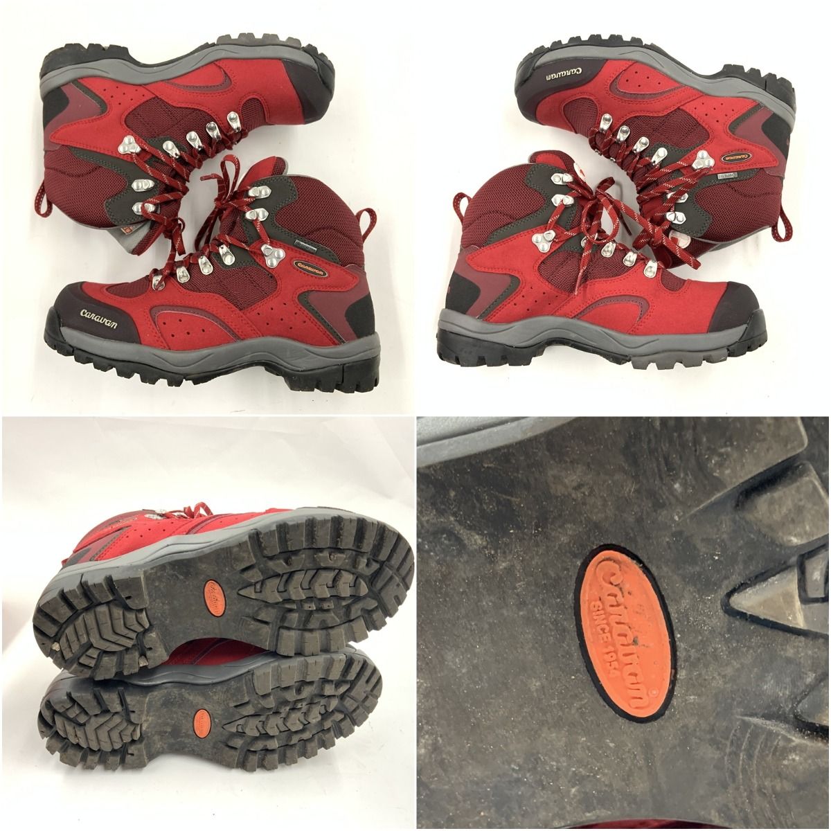  〇〇CARAVAN キャラバン トレッキングシューズ シューズ 登山靴 24 5 cm C 1 02 S レッド その他 靴