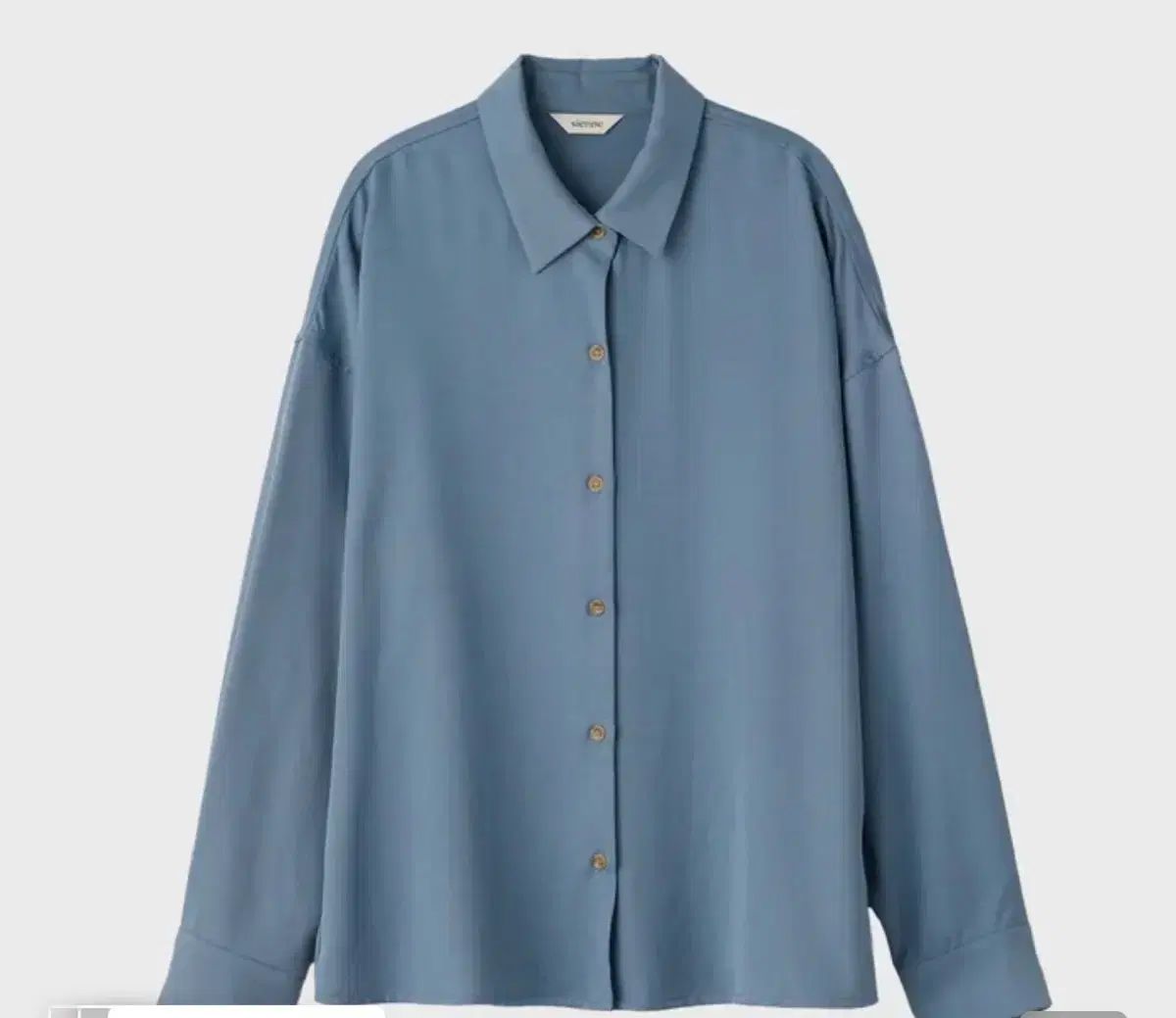 タグ 実物画像あり0 シエンヌ 100 TENCEL シャツ ブルー