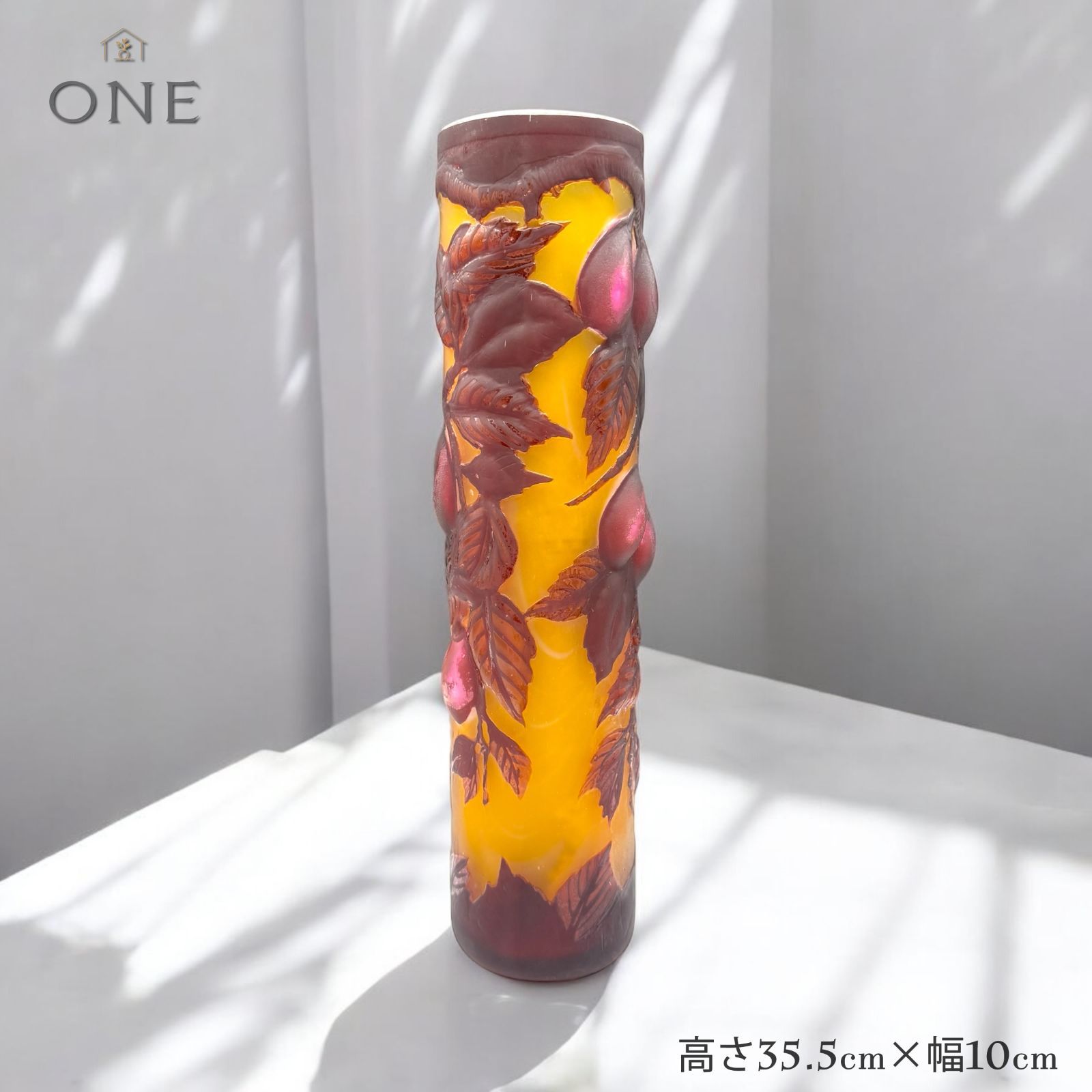 EmileGalle【正規輸入】高さ35.5㎝【証明書付属】【大型】ガレ復刻