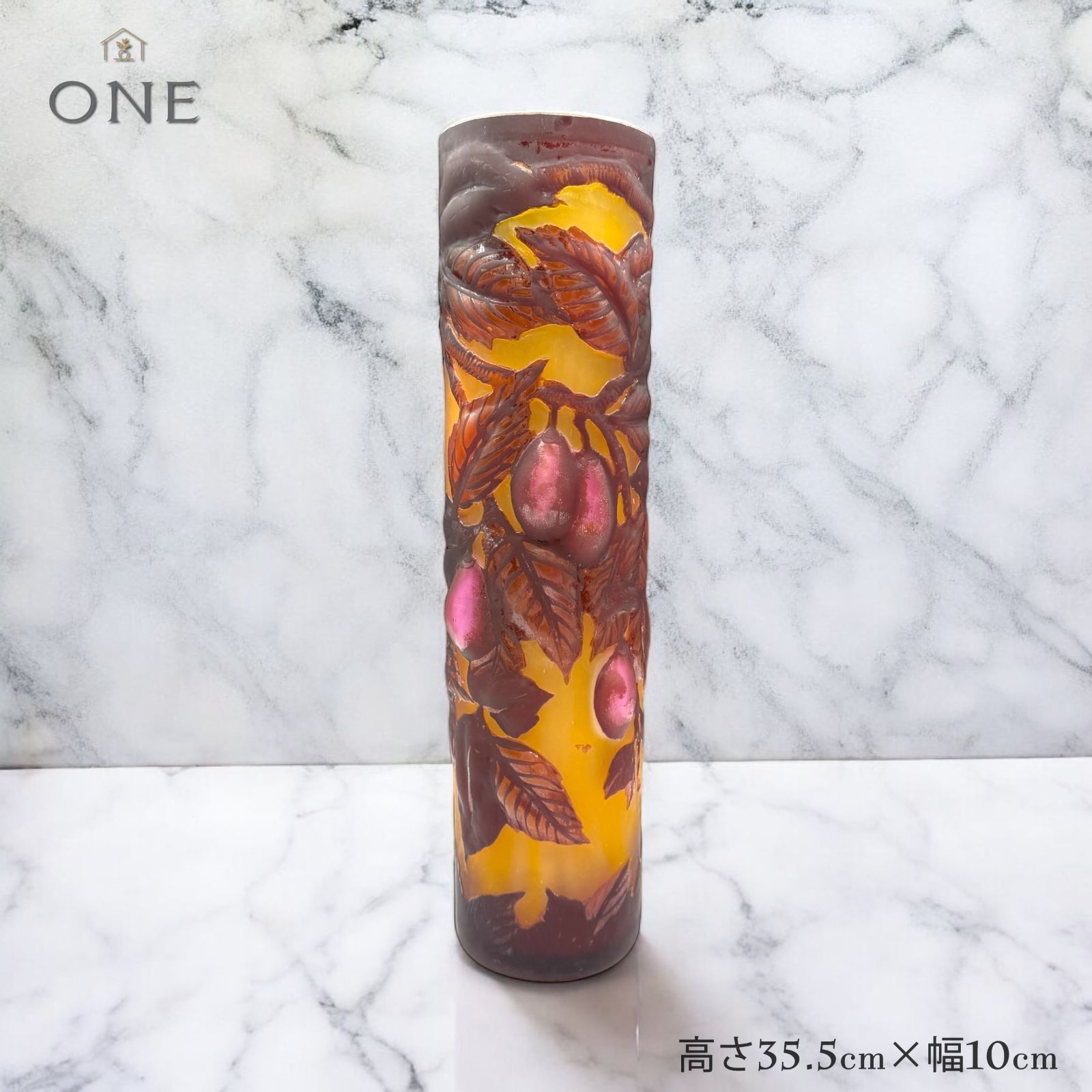 EmileGalle【正規輸入】高さ35.5㎝【証明書付属】【大型】ガレ復刻