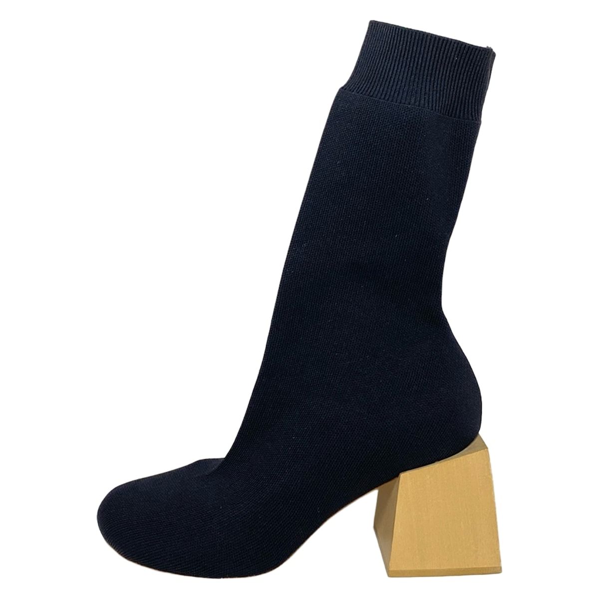 ENFOLD(エンフォルド) ブーツ 38 レディース - 黒 ソックスブーツ