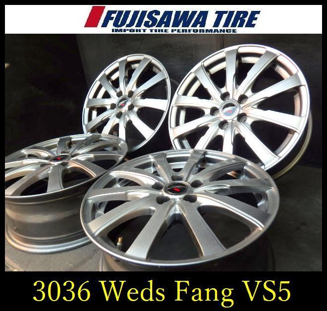 3036 B Weds Fang VS 5 ホイール 16 x 6 J 5穴 PCD 100 47 4本
