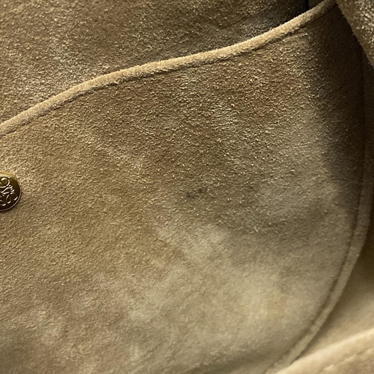 ゲートトップハンドルバッグミニ カーキ×ダークブラウン