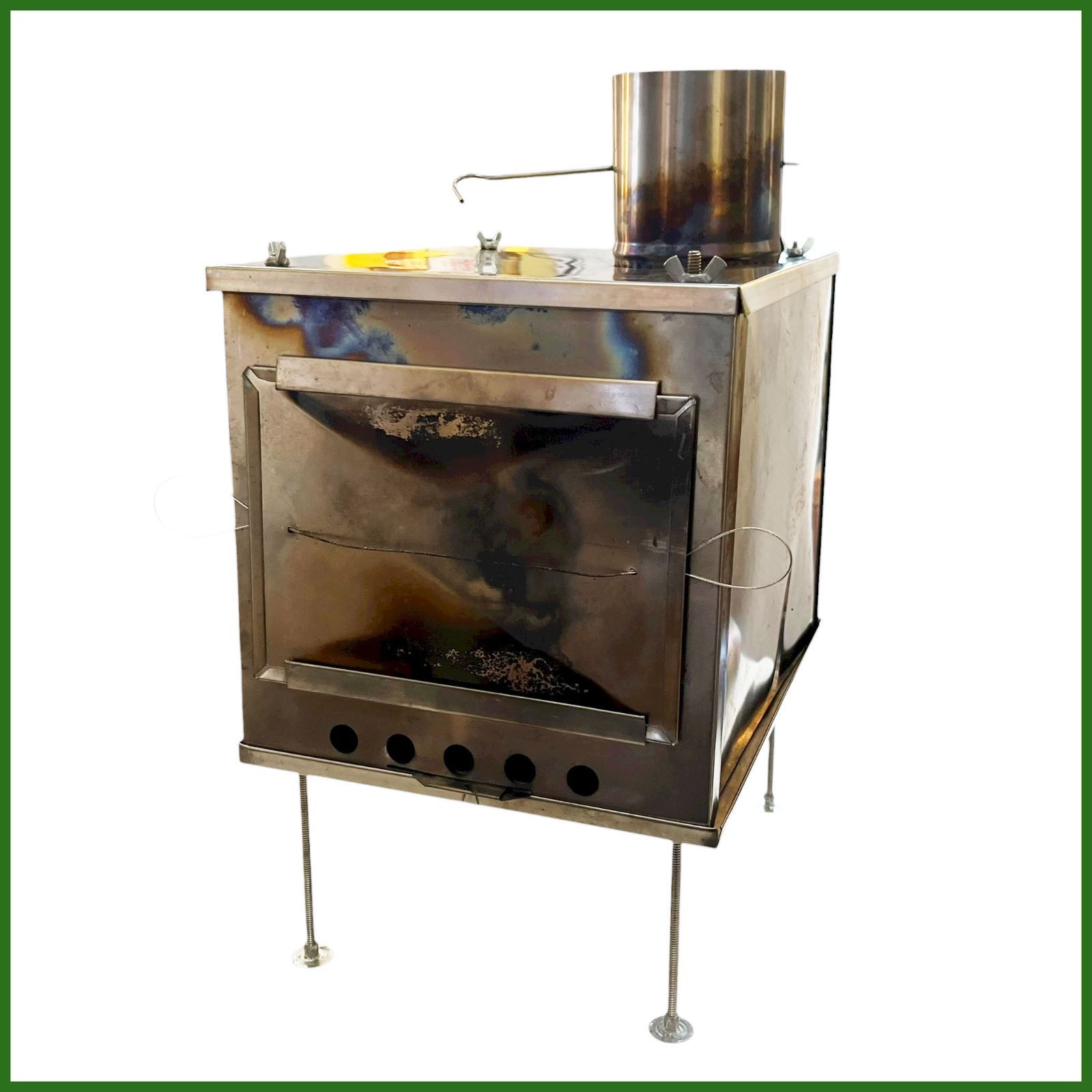 Seek Outside シークアウトサイド ポータブルチタンストーブ Mサイズ 受注生産品 薪ストーブ キャンプ アウトドア