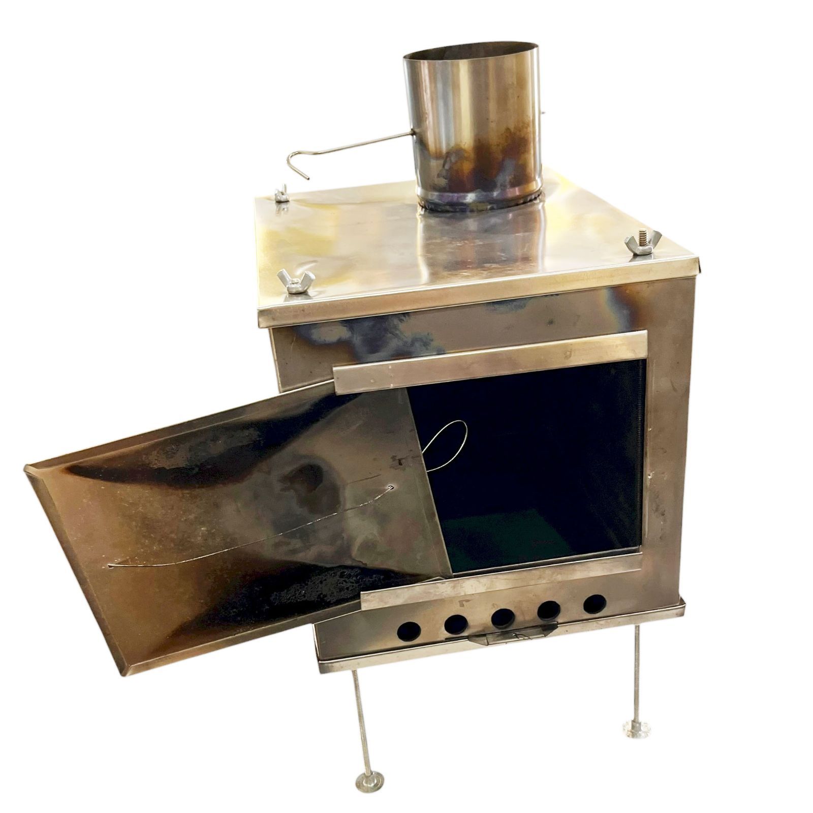 Seek Outside シークアウトサイド ポータブルチタンストーブ Mサイズ 受注生産品 薪ストーブ キャンプ アウトドア