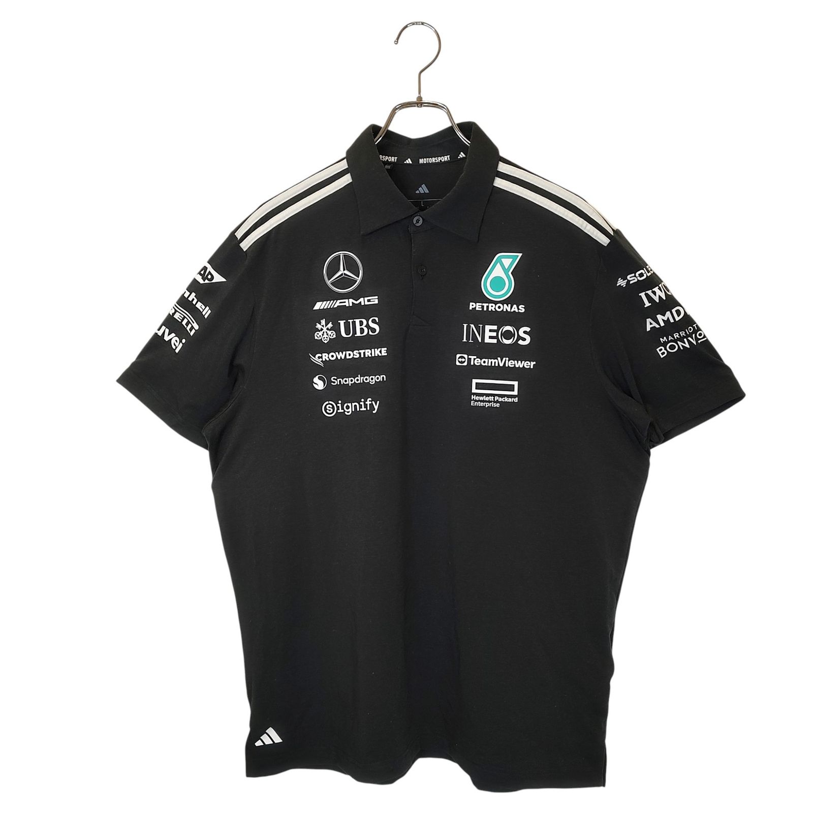 ADIDAS アディダス MERCEDES-AMG PETRONAS F1チーム ポロシャツ JW5391