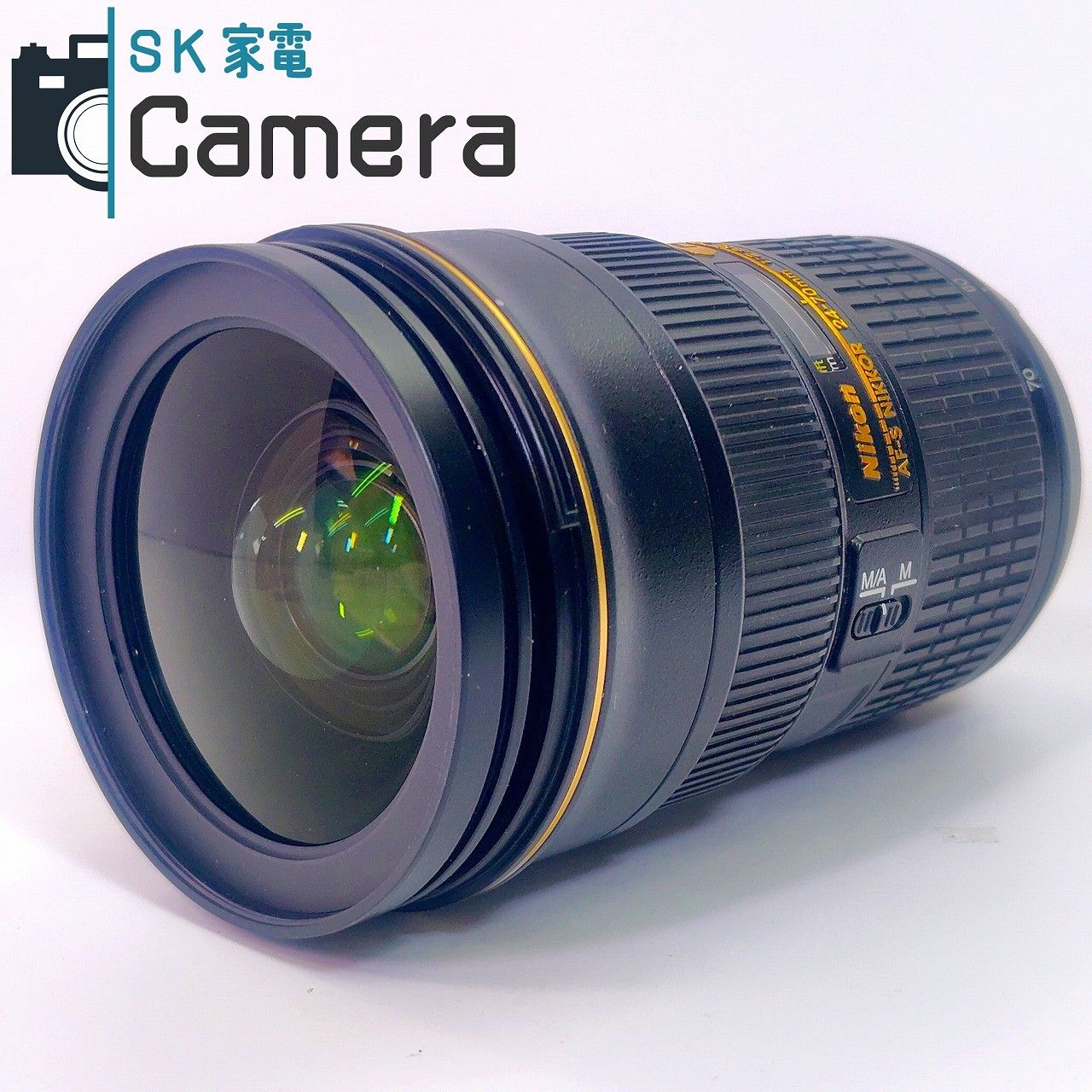 Nikon N AF-S NIKKOR 24-70mm F2.8 G ED HB-40 フード フィルター 付 外観 良 ニコン