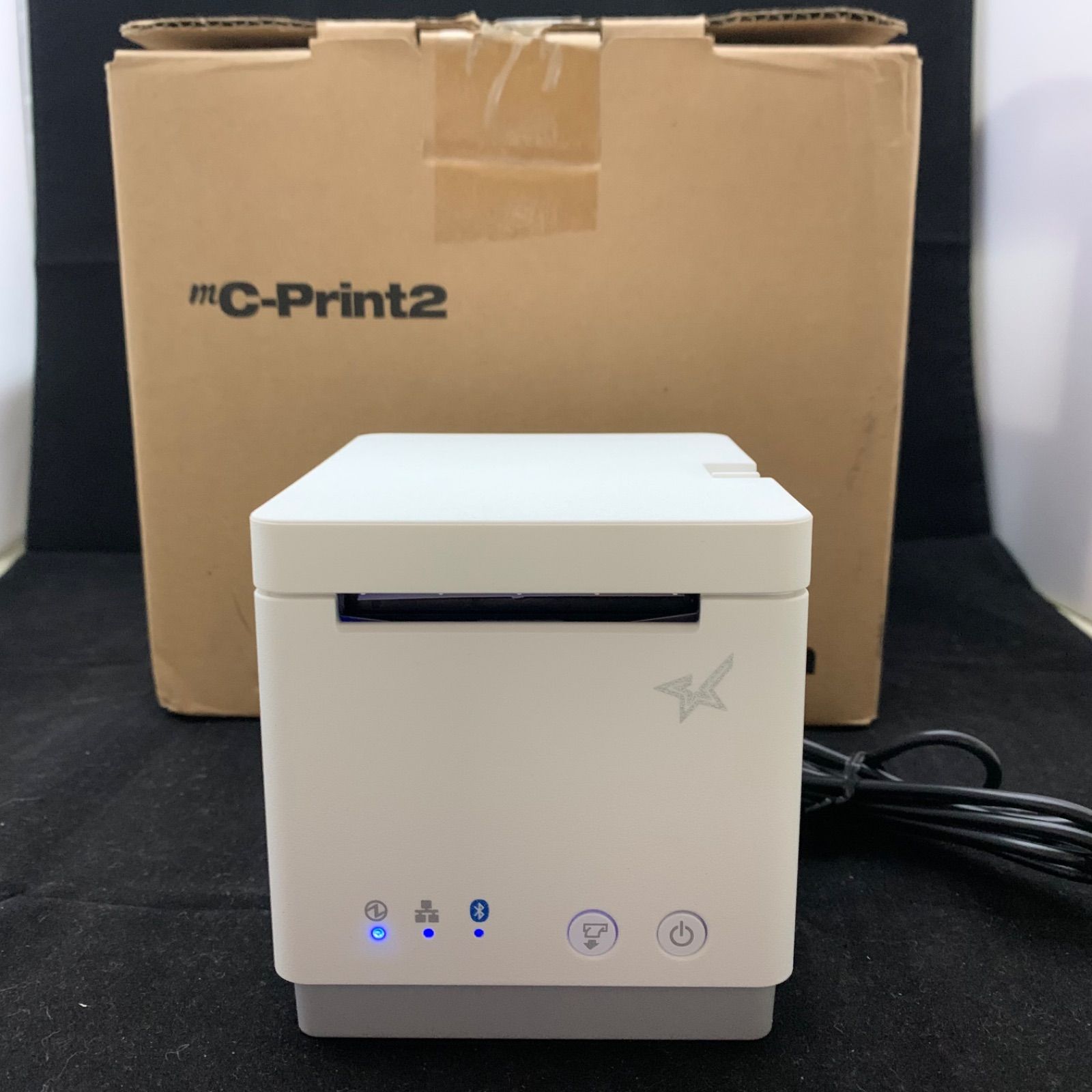 【美品】mC-Print2 レシートプリンター MCP21LB レジロール15巻 美品】mC-Print2 レシートプリンター MCP21LB レジロール15巻 スター