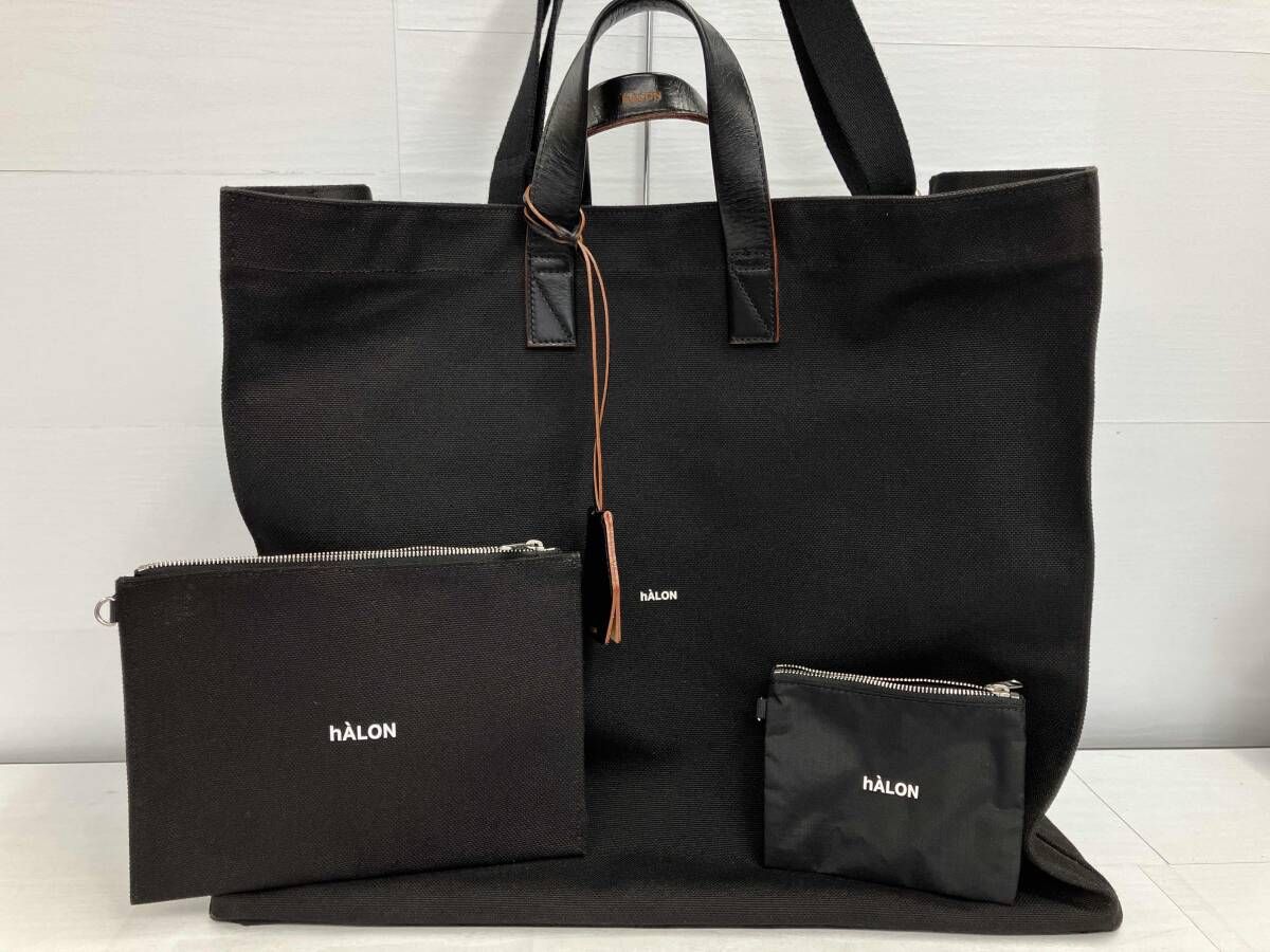 hALON By UNITED ARROWS ハロン HOLIDAY TOTE 22S13G0198 2WAY トートバッグ ショルダー ポーチ付属 ブラック