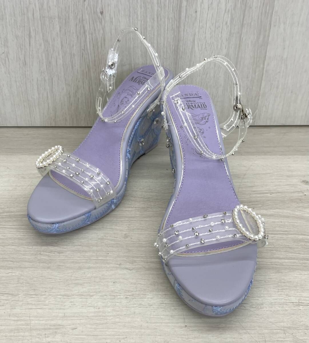 RANDA ランダ サンダル ディズニー THE LITTLE MERMAID リトルマーメイド パープル LL