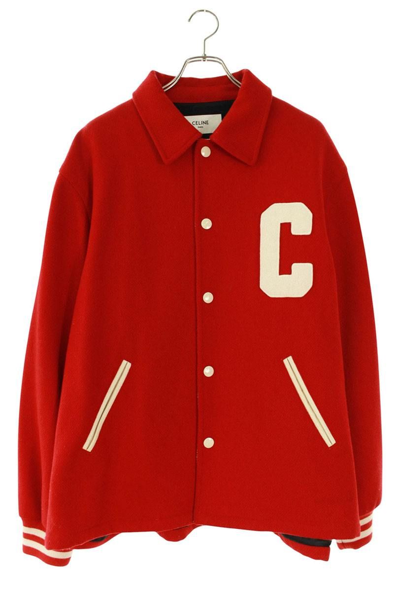 セリーヌ 2V02K896C ベースボールテディウールジャケット メンズ 52