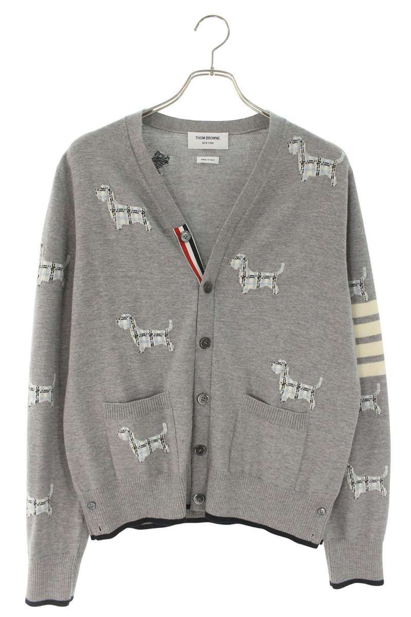 ドック柄カーディガン