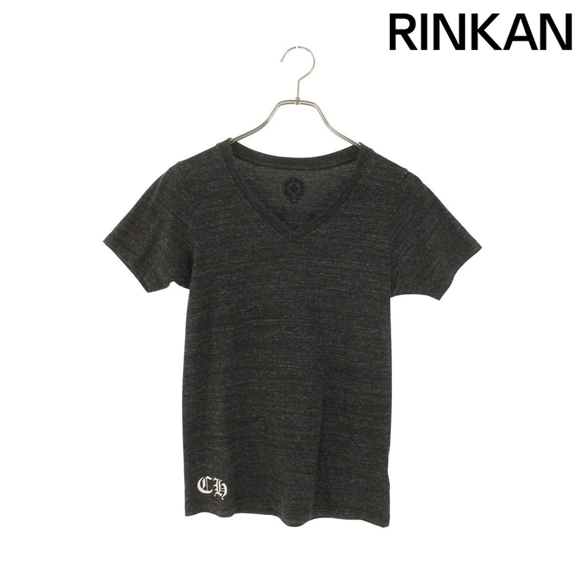 クロムハーツ CH T-SHRT 4 スクロールラベルバックプリントVネックTシャツ メンズ XS
