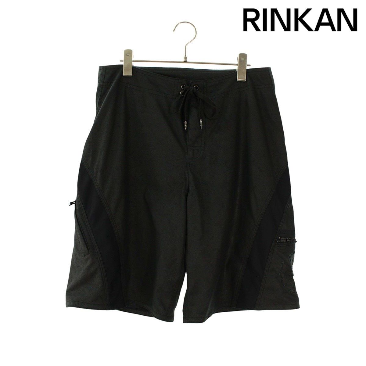 クロムハーツ CHプラスパッチ付きラムレザーハーフパンツ メンズ 34インチ