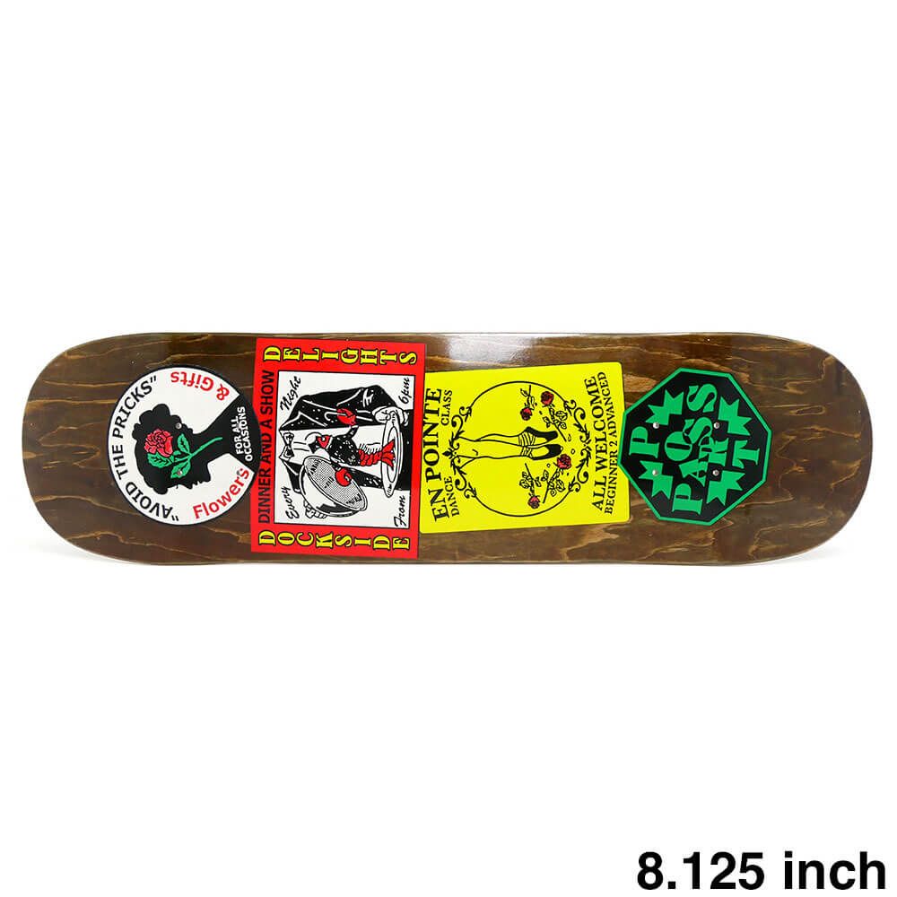 PASS PORT DECK パスポート デッキ TEAM COASTER FLOWERS - GIFTS 8.125 スケートボード スケボー