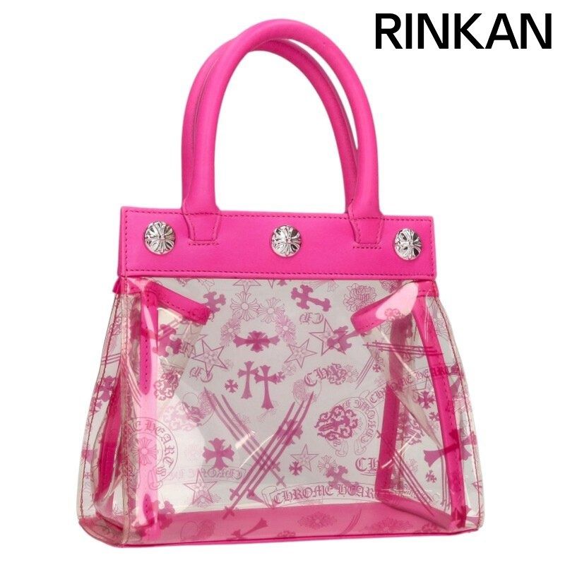 クロムハーツ DREW MINI ドリューミニ PVC加工クロスボールボタンハンドバッグ メンズ