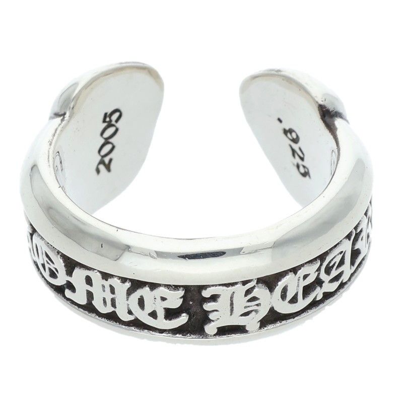 クロムハーツ SM SCROLL LABEL スモールスクロールラベル シルバーリング メンズ 6 5号