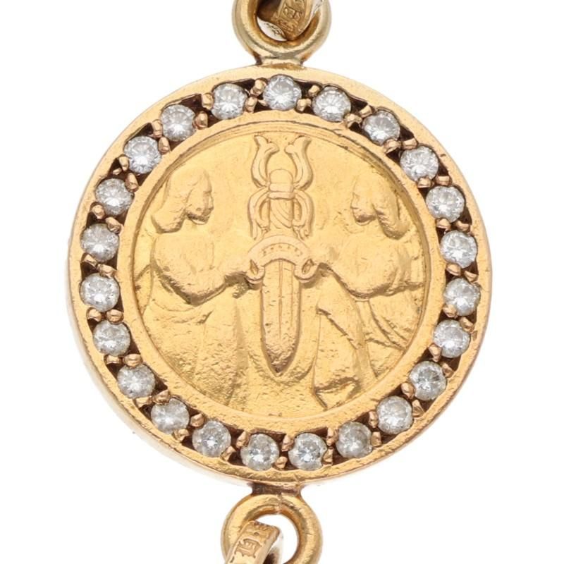 クロムハーツ 22K ANGEL MEDALwCRS BBYFAT/エンジェルメダルwベイビー