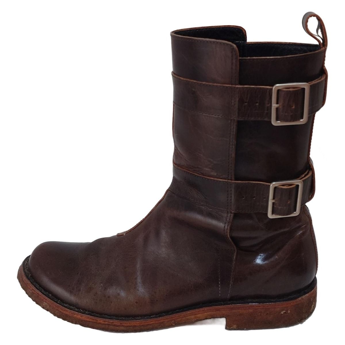 Y s ワイズ ブーツ 6 レディース - ダークブラウン レザー