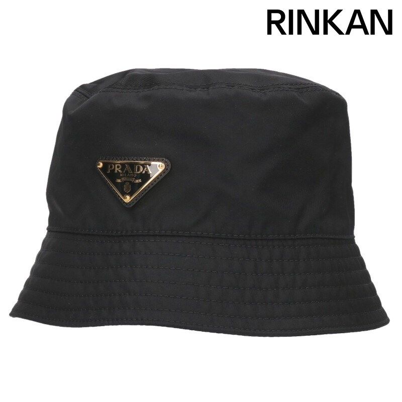 プラダ 1HC137 トライアングルロゴナイロンハット メンズ M