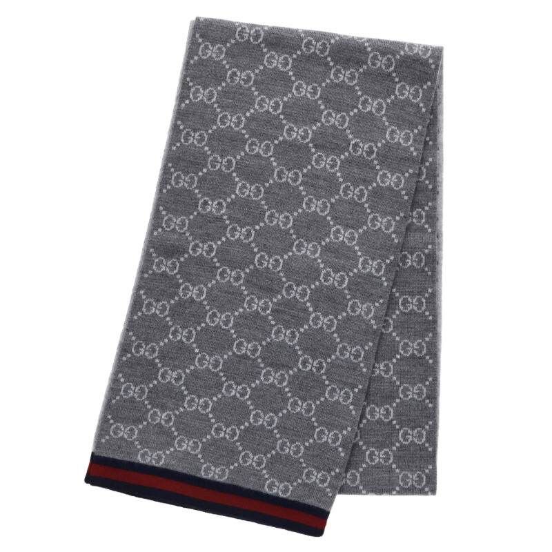 グッチ 325806 3G206 GG総柄マフラー メンズ