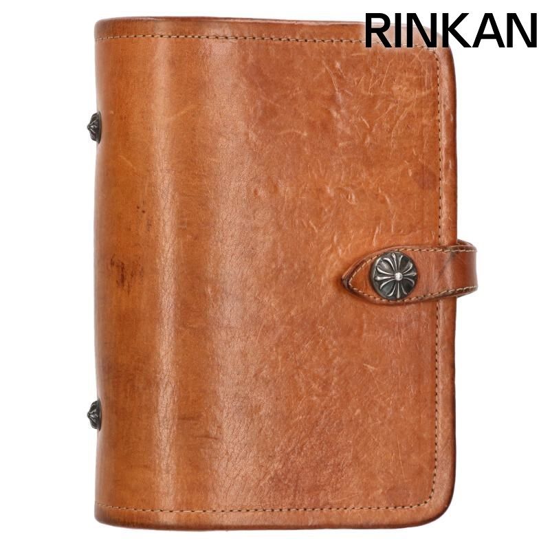 クロムハーツ AGENDA PLAIN クロスボールボタン手帳カバー メンズ