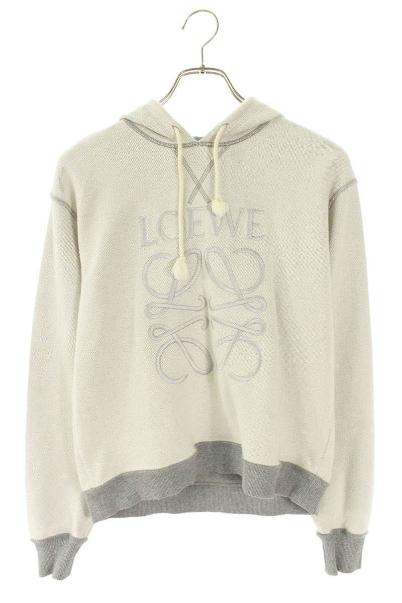 ロエベ S359341X98 アナグラムロゴ刺繍パーカー レディース XS