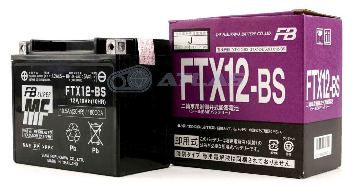 古河電池 FURUKAWA BATTERY FTX12-BS 液入り充電済み メーカー1年保証