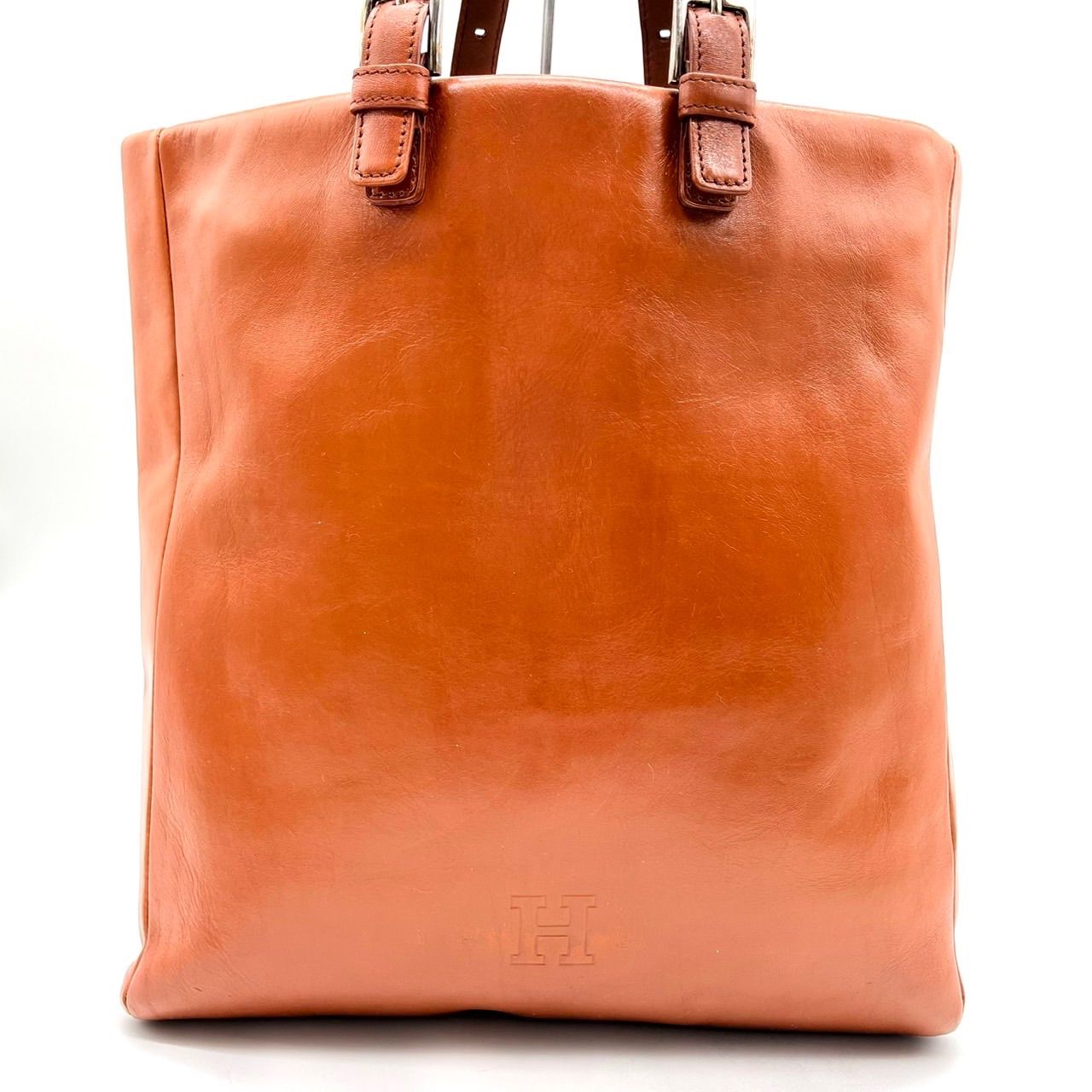 1円 美品 ヒロフ HIROFU ☆ 2way レザー トートバッグ 斜め掛け 